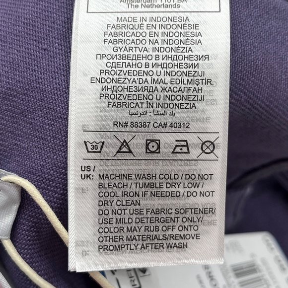 adidas Originals Ksenia Schnaider Denim Corset Purple Size 2 - Picture 13 of 16